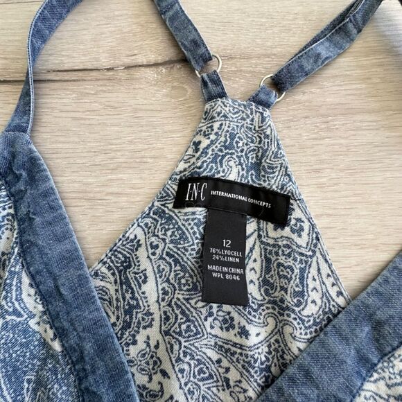 INC Racerback Handkerchief Hem 12 EUC - Picture 4 of 7